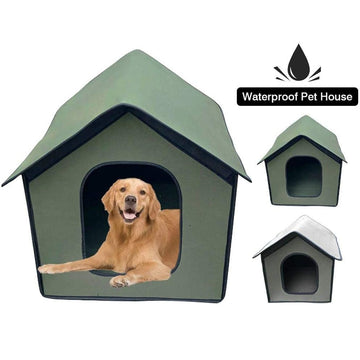 Waterproof Cat House Foldable Dog Bed House For Dogs Cats Outdoor Enclosed Warm Dog Kennel Removable Cat Cave Sofa Pet Supplies