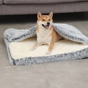 Removable Dog Bed Mat Plush Warm Pet Kennel Sofa Pad Blanket Cat Nest For Small Large Dogs Cats Washable House Cushion Products