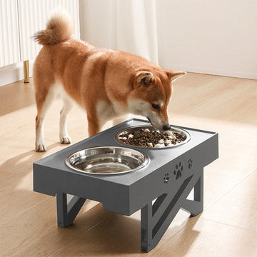 Adjustable Dog Bowl With Stand